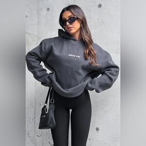 White Fox Leisure Series Oversized Hoodie Shadow